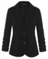 Women's Casual 3/4 Sleeve Blazer Lightweight Jacket Work Office Button Front Blazers with Pockets Black $17.28 Blazers